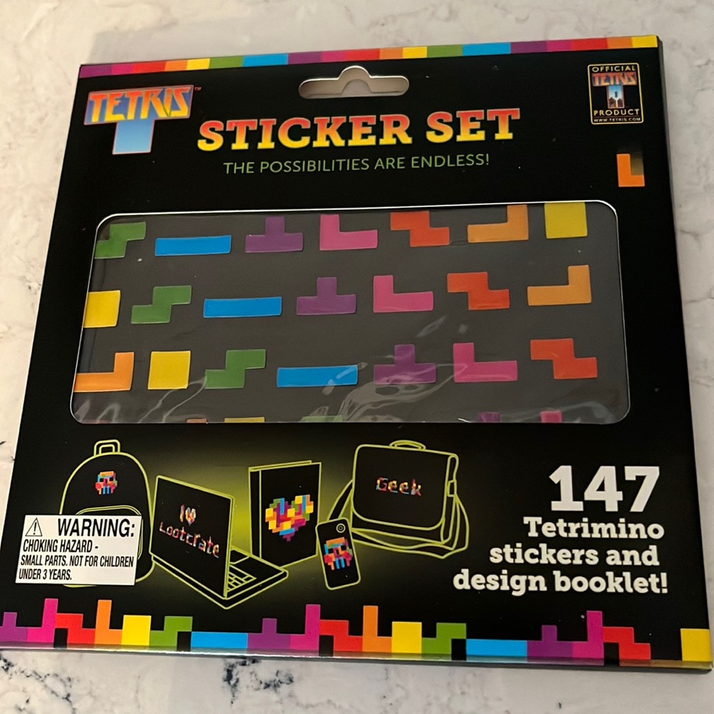 Tetris new in box stickers